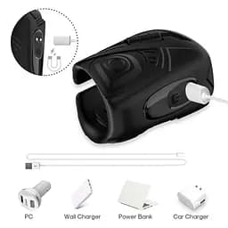 Насадка на пеніс Mechwarrior Black, 9 vibration functions Boss Series 52-00094 100567 - мініатюра 10