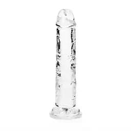 Фалоімітатор RealRock Crystal Clear Realistic Dildo 6'' 15.5 см прозорий - мініатюра 3