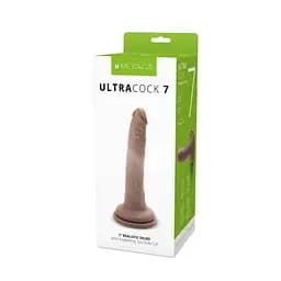 Фалоімітатор Me You Us Silicone Ultra Cock 7 in 17.8 см (коричневий) - мініатюра 8