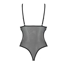 Боді з ажурним ліфом Passion Christa Body black L/XL - мініатюра 4