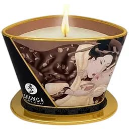 Масажна свічка Shunga Massage Candle Intoxicating Chocolate з афродизіаками 170 мл