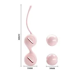 Вагінальні кульки Pretty Love Kegel Tighten Up, 16.3 см, світло-рожевий - мініатюра 4