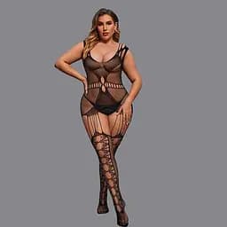 Сексуальний бодістокінг з імітацією панчіх L-XXL – Еротична білизна