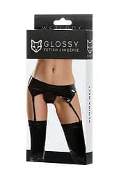 Еротичний комплект Glossy Fetish Lingerie Almira L чорний - мініатюра 4