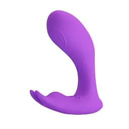 Вібростимулятор PRETTY LOVE Idabelle Purple, 12 функцій вібрації, 12 налаштувань імпульсних хвиль, бездротовий PRETTY LOVE BI-300052W 98567 - мініатюра 4