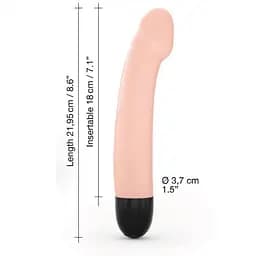 Вібратор для точки G Dorcel Real 2.0 22 см тілесний - мініатюра 9