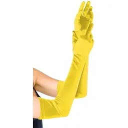 Длинные перчатки Leg Avenue Extra Long Satin Gloves yellow