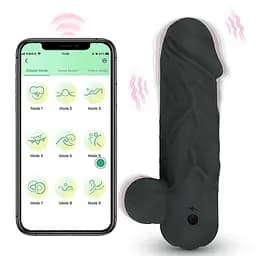 Силиконовый смарт-вибратор Love Spouse мини для женщин черный