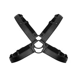 Портупея Bedroom Fantasies Lionel High Halter - Black - мініатюра 2