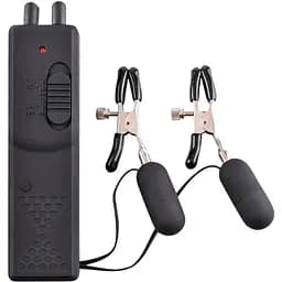 Затискачі для сосків Pipedream Vibrating Nipple Clamps чорний