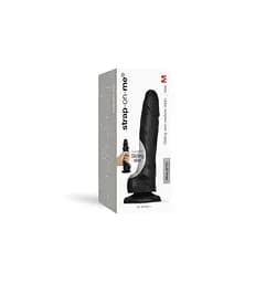 Фалоімітатор Strap-On-Me Sliding Skin Realistic Dildo M 18.5 см чорний - мініатюра 9
