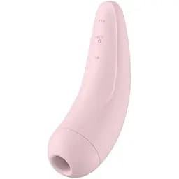 Вакуумный стимулятор клитора с вибрацией Satisfyer Curvy 2+ розовый