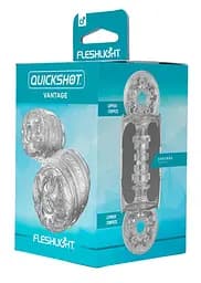 Мастурбатор Fleshlight Quickshot Vantage прозорий - мініатюра 5