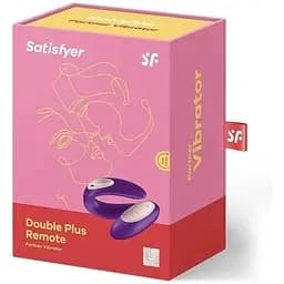 Вібратор для пар Satisfyer Double Plus Remote з пультом дистанційного керування та двома моторчиками - мініатюра 2