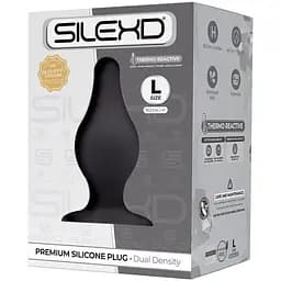 Анальна пробка SilexD (Model 2 size L) двошаровий силікон + Silexpan діаметр 4.5 см - мініатюра 2