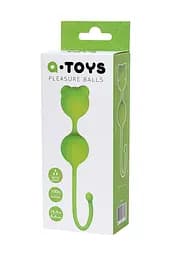 Вагінальні кульки A-Toys Pleasure Balls, 16.4 см, зелений - мініатюра 4