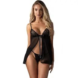 Комплект Obsessive Blomentis XS/S чорний