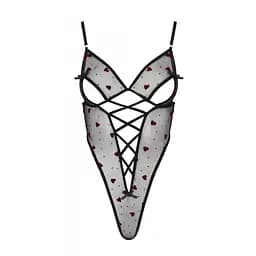 Еротичний боді з малюнком Passion LOVELIA Body black L/XL - мініатюра 5