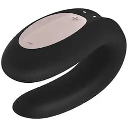 Вібратор для пар Satisfyer Double Joy 9 см чорний