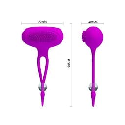 Стимулятори для сосків Pretty Love Bancroft Nipple, 9 см (фіолетовий) - мініатюра 5