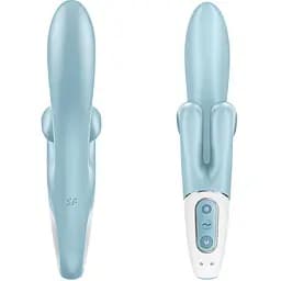 Вібратор-кролик Satisfyer Touch Me 20 см блакитний - мініатюра 4