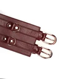 Бондажний пояс Liebe Seele Wine Red Waist Belt M бордовий - мініатюра 5