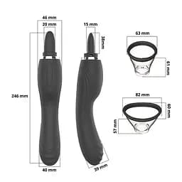 Вібратор Erospace Sweet Play Clitoral Licking Tongue And Vibrator 2in1 A6 - мініатюра 10