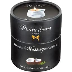 Масажна свічка Plaisir Secret Coconut, 80 мл