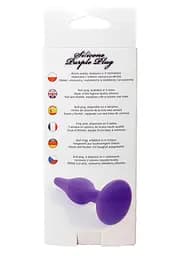 Анальна пробка - Silicone Purple Plug M - мініатюра 7