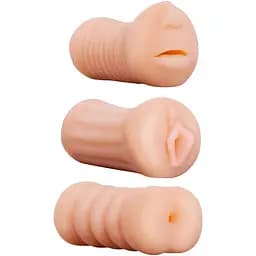 Набор мастурбаторов NMC XXX To-Go 3 in 1 3 шт. телесный