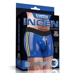 Труси для страпону Chic Strap-On Shorts, сині LOVETOYS 66-LV715301B 103611