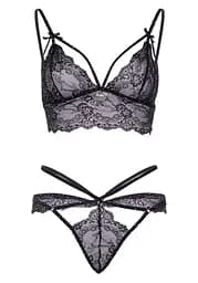 Leg Avenue Leg Avenue Strappy bralette and g-string Black L - мініатюра 5
