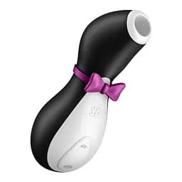 Вакуумний кліторальний стимулятор Satisfyer Penguin чорний - мініатюра 8