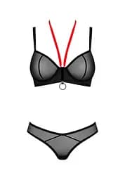 Комплект білизни Obsessive Glandez 2-предмети XL/2XL (чорний) - мініатюра 11