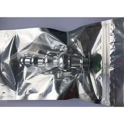 Рифлена анальна пробка з кристалом SKN-MS107 (довжина 12,9 см, діаметр 3.8 см, Вага 181 гр.), Срібний /Світло-рожевий - мініатюра 4