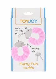 Наручники Toy Joy Furry Fun Cuffs 28 см рожевий - мініатюра 5