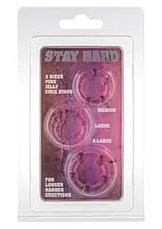 Ерекційні кільця Scala Selection Stay Hard Rings 3 шт (рожевий) - мініатюра 3