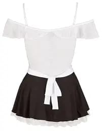 Костюм покоївки Cottelli Collection Costumes Maid's L чорний-білий - мініатюра 3