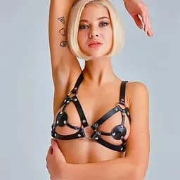 Шкіряний ремінець-ліф One size Чорний K000652