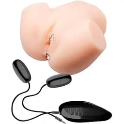 Мастурбатор Baile Crazy Bull Dual Vagina and Ass с вибрацией телесный