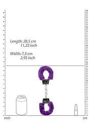 Наручники Beginners Handcuffs Furry - Purple Ouch! 36-OU002PUR 101705 - мініатюра 4