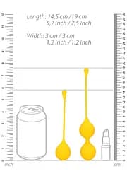 Набір вагінальних кульок Loveline Silicone Kegel Balls Training Set Carambola - мініатюра 9