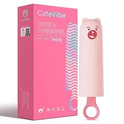 Вібратор CuteVibe Teddy Pink (Pink Dildo) CuteVibe SO6547 92686 - мініатюра 2