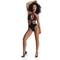 Боді Demoniq LadyX Perla S чорний