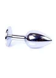 Анальна пробка Jewellery Silver Plug Light Blue - мініатюра 4