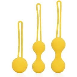 Набор вагинальных шариков Loveline Kegel Ball Exercise Set 3 шт (желтый)