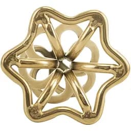 Анальна пробка Lockink Sevanda Hollow Spiral Golden Metal L - мініатюра 6