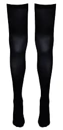 Панчохи Cottelli Legwear Thigh-high S/M (чорний) - мініатюра 6