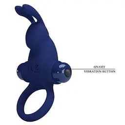 Ерекційне кільце з вібрацією PRETTY LOVE Powerful ring, 10 vibration functions PRETTY LOVE BI-210204-3 100224 - мініатюра 5