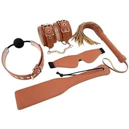 Набір Dreamtoys Blaze Elite BDSM Set 5 шт. коричневий